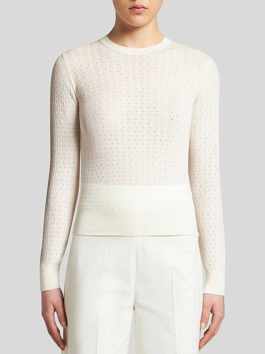 ETRO Cable-Knit Wool Sweater | Knitwear