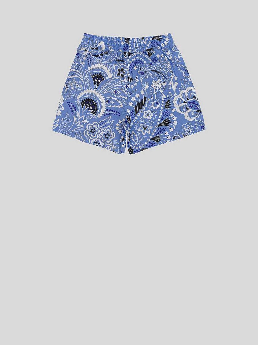 ETRO Baby Solid-Colour Paisley Bermuda Shorts | Baby Boy 1-9 Months