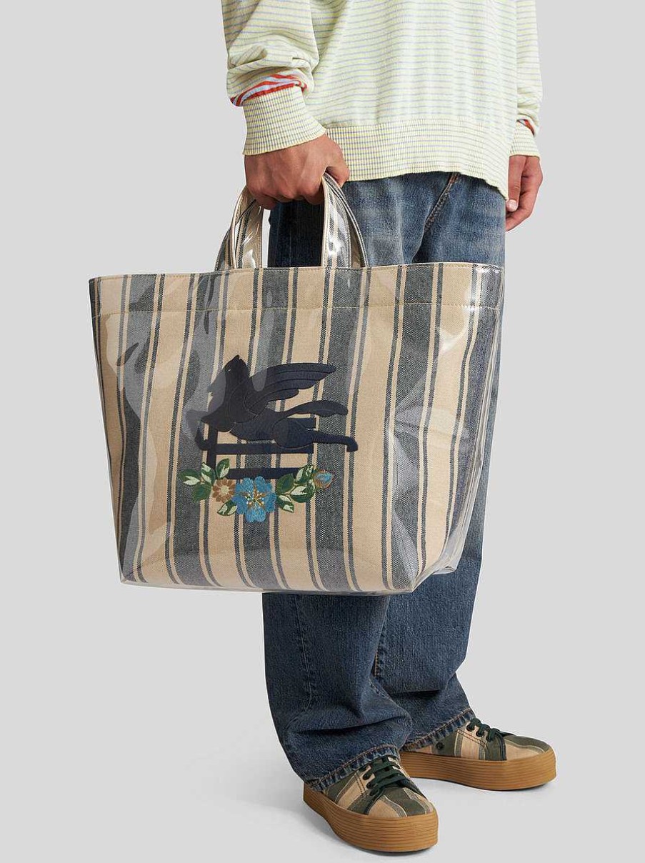 ETRO Large Mirror-Effect Tote Bag | Shopping Bags