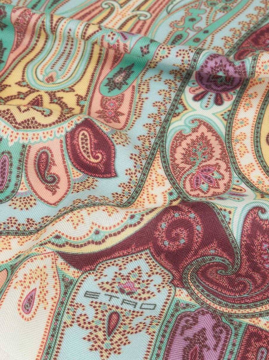 ETRO Paisley Silk And Cashmere Scarf | Scarves And Silk