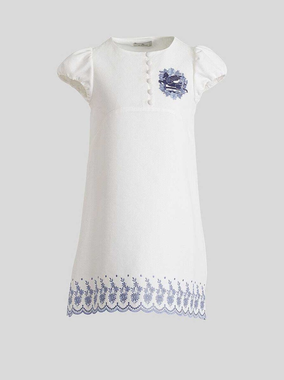 ETRO Kid'S Dress With Pegaso Detail And Floral Embroidery | Dresses