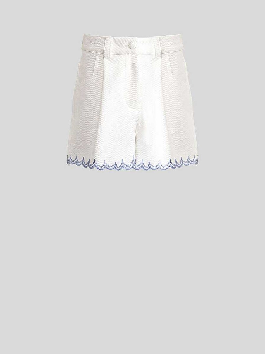 ETRO Kid'S Shorts With Embroideries | Trousers, Shorts And Skirts