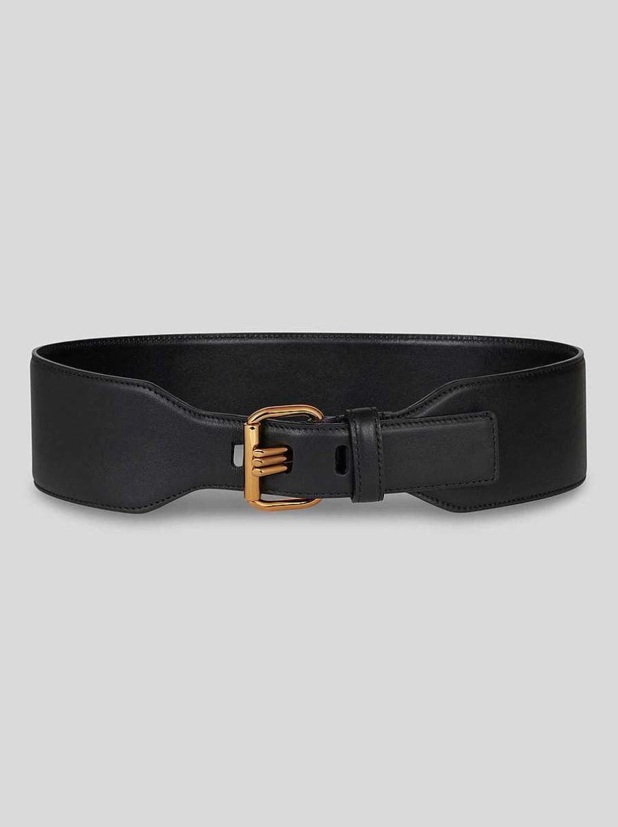 ETRO Leather Belt With Pegaso | Belts