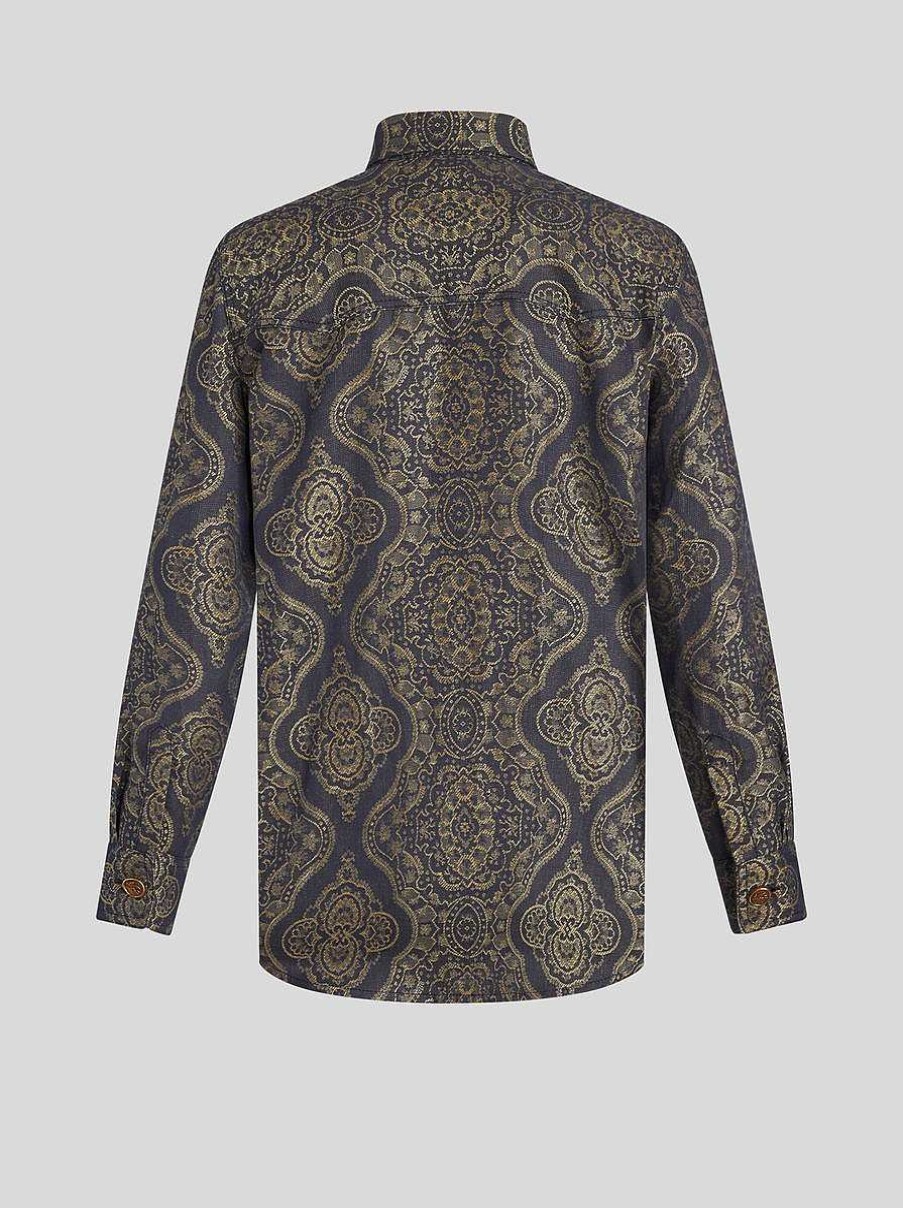 ETRO Denim Jacquard Shirt | Shirts And Blouses