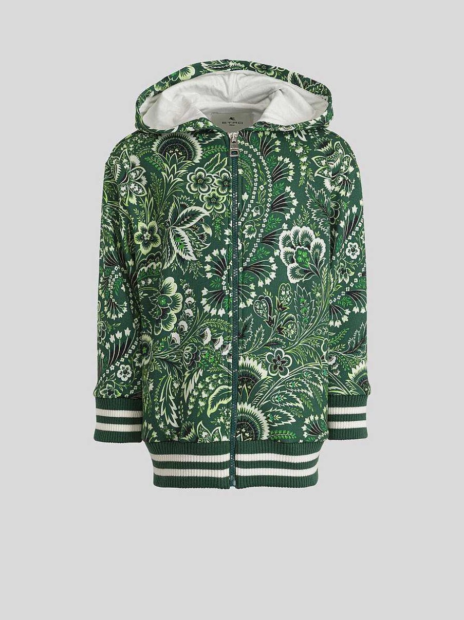 ETRO Kid'S Solid-Colour Paisley Sweatshirt | Topwear