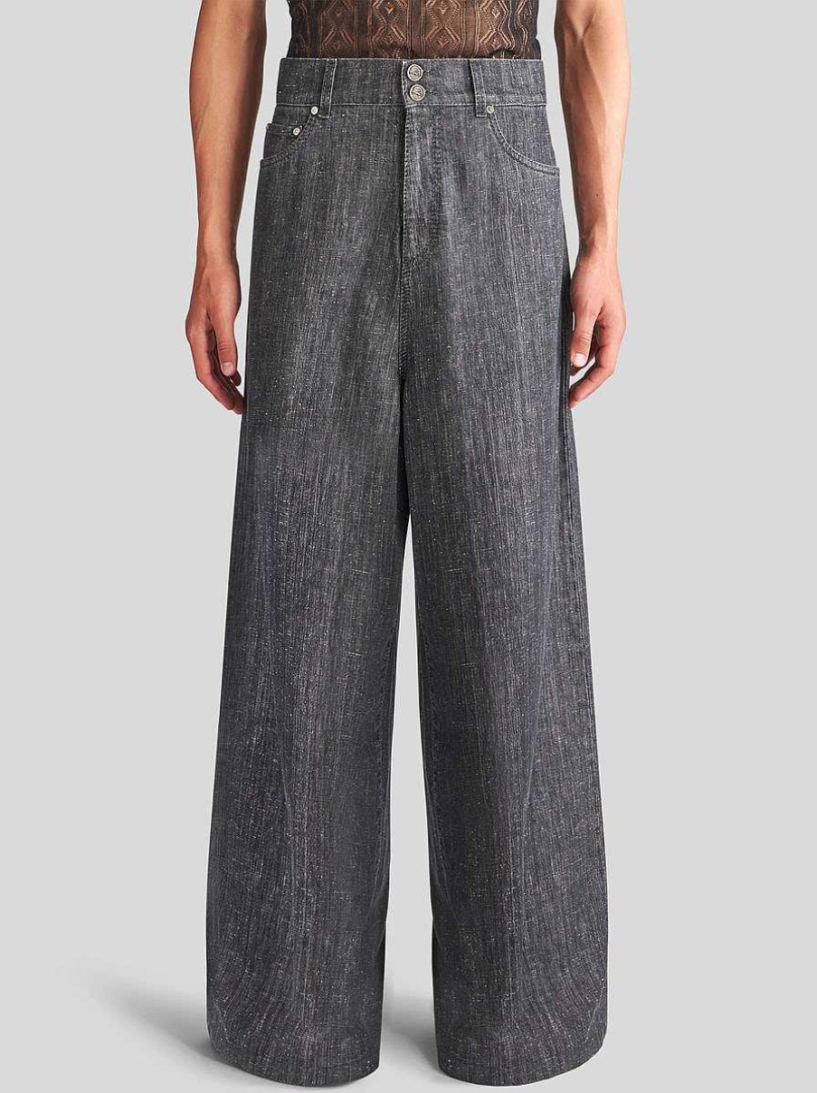 ETRO High-Waist Jeans With Patches | Denim