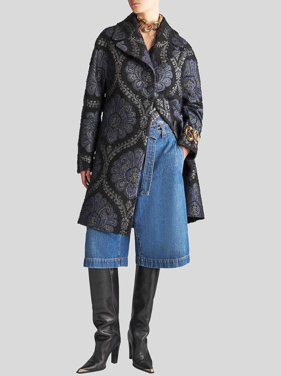 ETRO Short Jacquard Coat | Coats And Outerwear