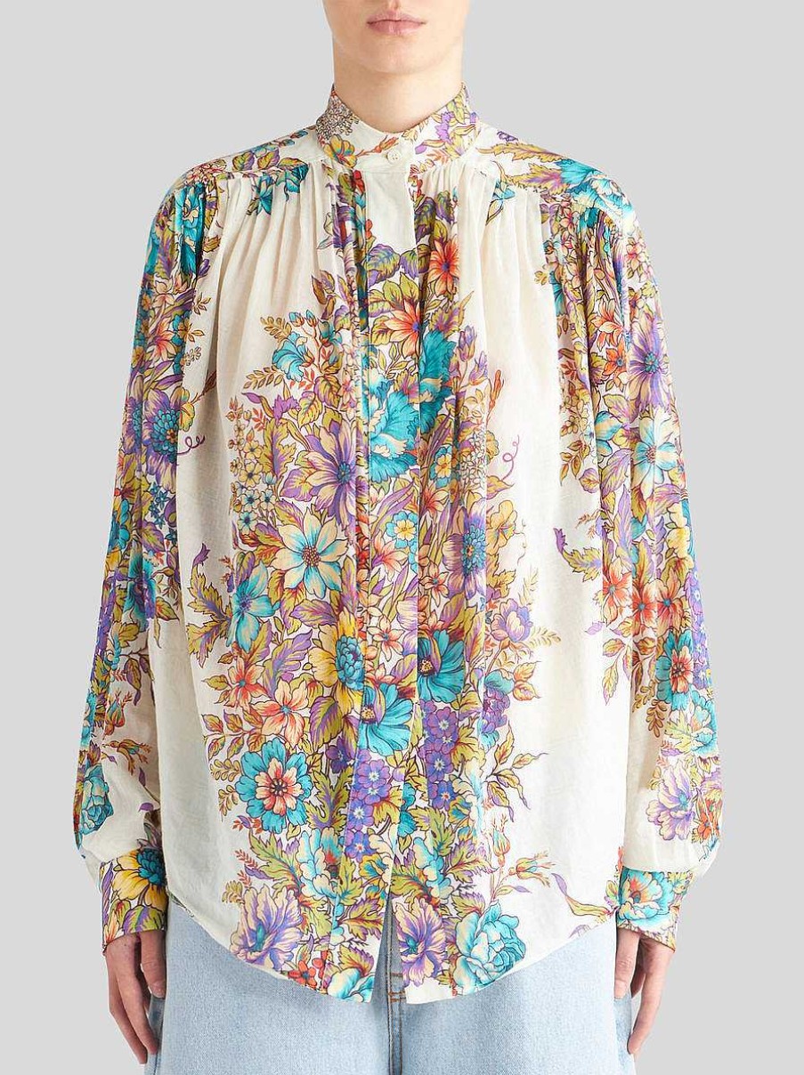 ETRO Blouse With Bouquet Print | Shirts And Blouses