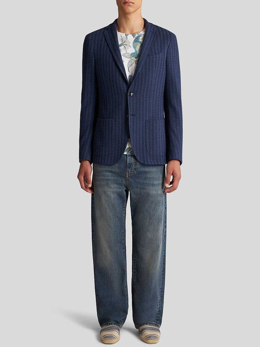 ETRO Jacquard Striped Blazer | Jackets